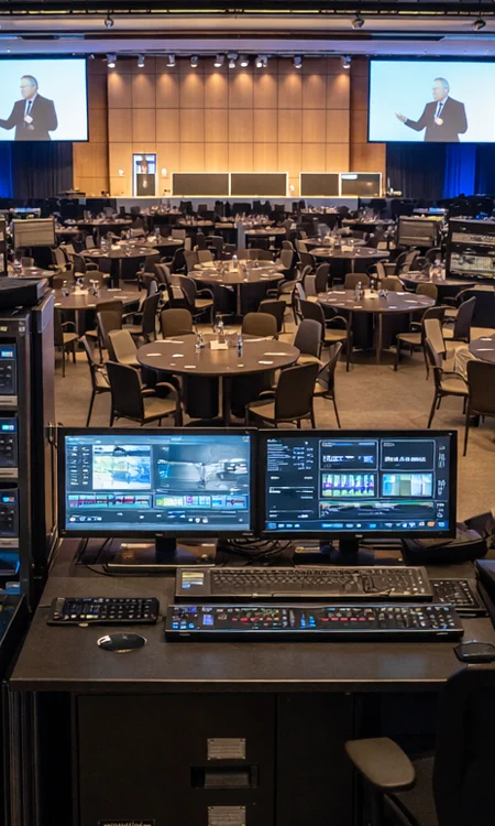 Convention centers applications Convention center control room production environment