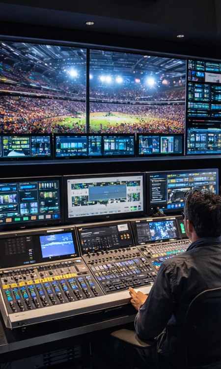 Stadiums and Arenas applications Stadium control room production environment
